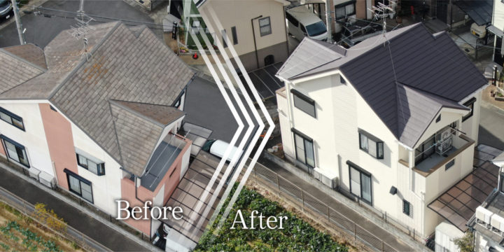 屋根塗装B　外壁塗装B